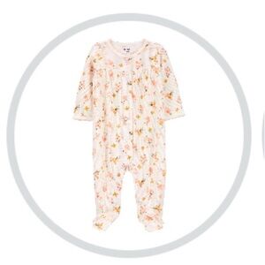 Carter’s Baby Girls Floral Sleep & Play | Size 9 Months | NWT